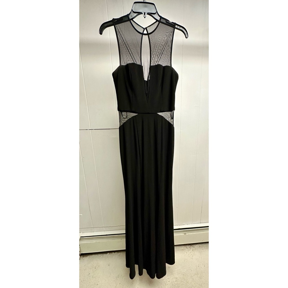 Black Dress with Sheer Details